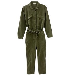 Alex Mill Utility Belted Jumpsuit Olive Green